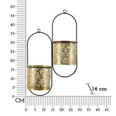 P/Wazon ścienny podwójny Hong 27x14x48 cm min 2
